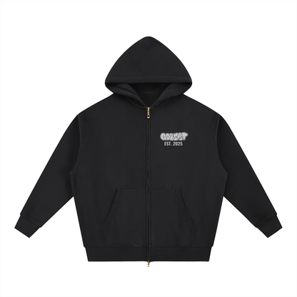 "Qobert Apparel" Zip-Up Hoodie