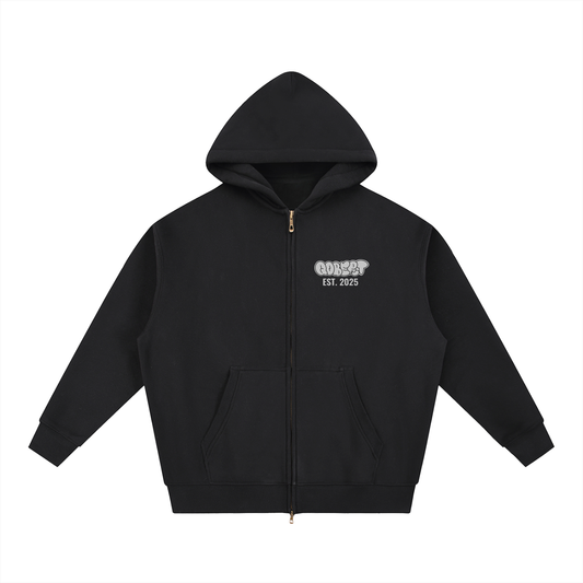 "Qobert Apparel" Zip-Up Hoodie
