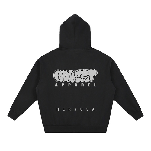 "Qobert Apparel" Zip-Up Hoodie