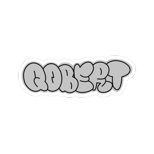 Gray Classic Qobert Sticker