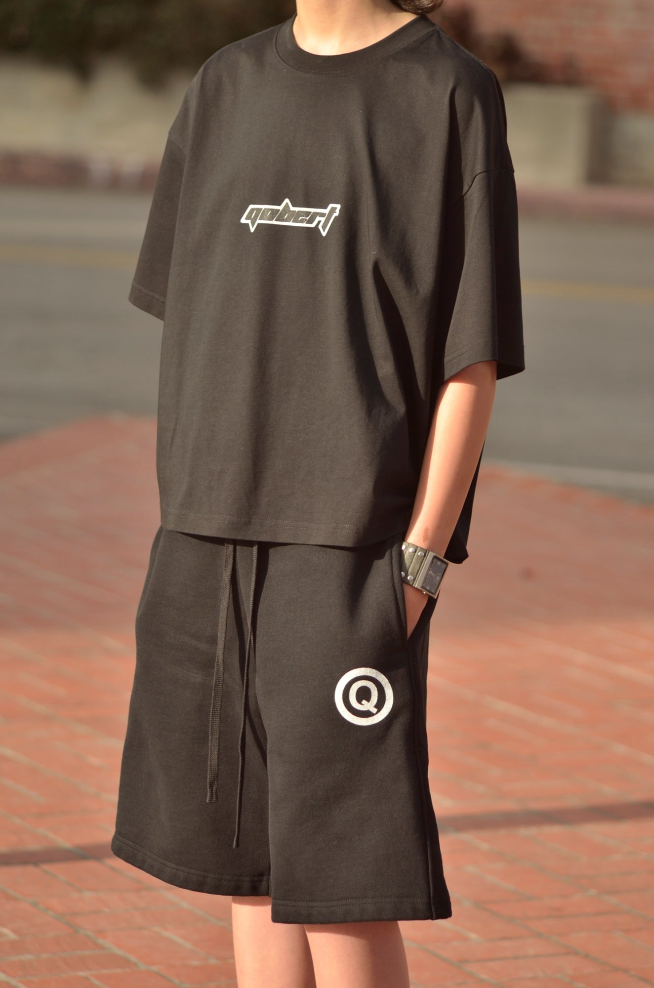 Slant Logo Boxy T-Shirt