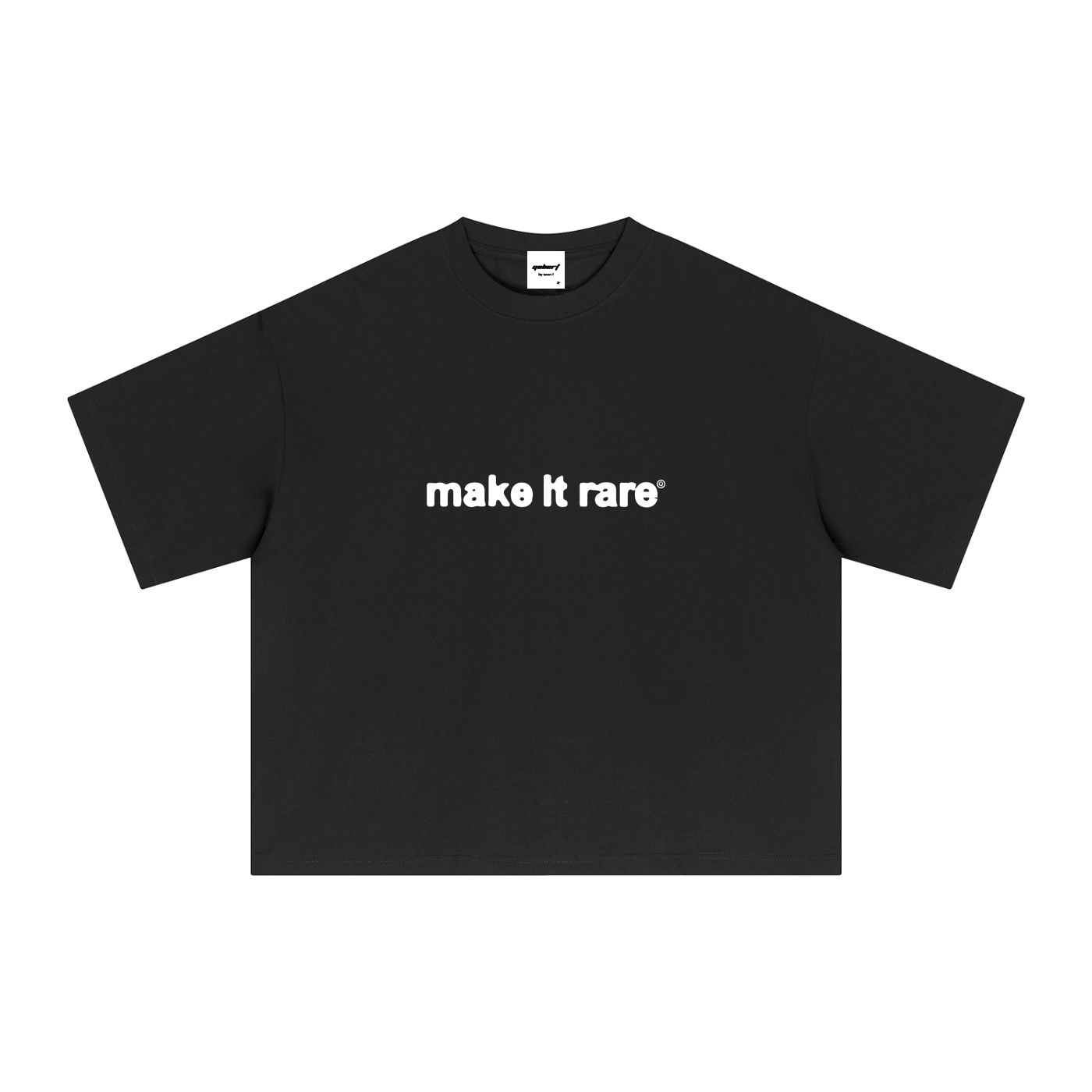 Make it rare Boxy T-Shirt - Black